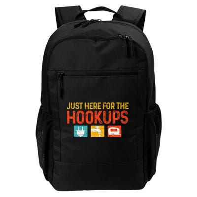 Just Here For The Hookups Motorhome Camping RV Backpack