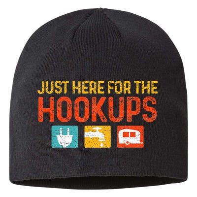 Just Here For The Hookups Motorhome Camping RV Sustainable Beanie