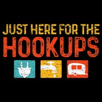 Just Here For The Hookups Motorhome Camping RV 16 in Basic Backpack