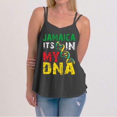 Jamaican Heritage Flag Women Jamaica It`S In My Dna Women's Strappy Tank