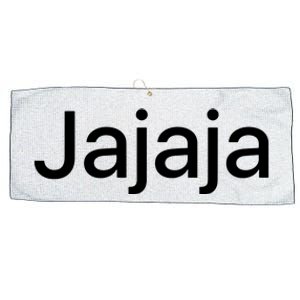 Jajaja Hahaha Funny Laughing In Spanish Mexico Spain Design Large Microfiber Waffle Golf Towel