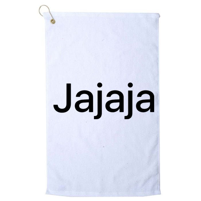 Jajaja Hahaha Funny Laughing In Spanish Mexico Spain Design Platinum Collection Golf Towel