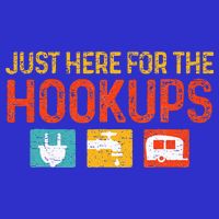 Just Here For The Hookups Motorhome Camping RV Kids T-Shirt