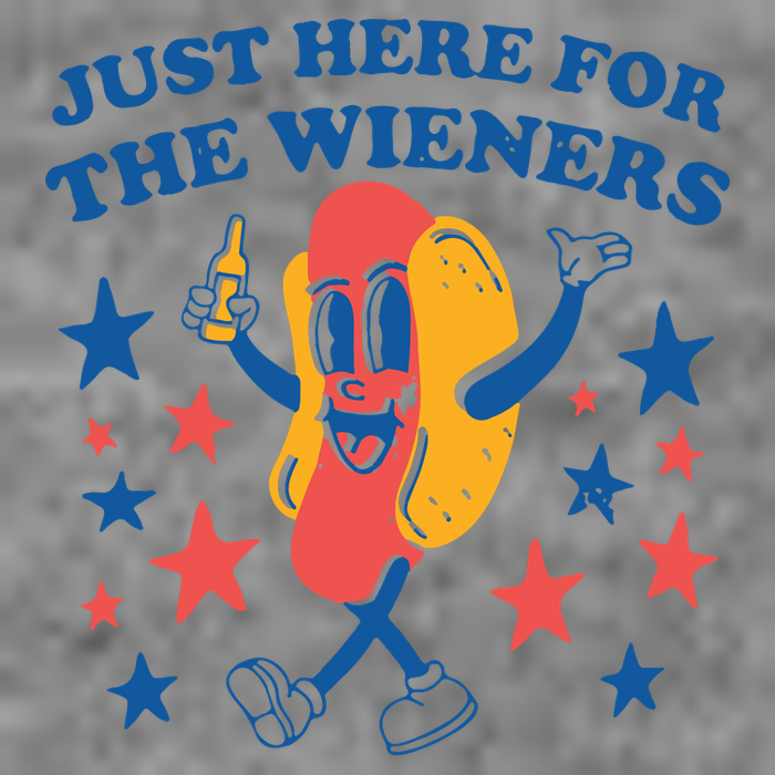 Just Here For The Wieners 4th Of July Funny Hot Dot Tall Sweatshirt