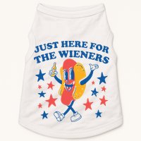 Just Here For The Wieners 4th Of July Funny Hot Dot Doggie Tank