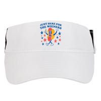 Just Here For The Wieners 4th Of July Funny Hot Dot Adult Drive Performance Visor