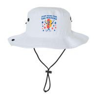 Just Here For The Wieners 4th Of July Funny Hot Dot Bucket Hat