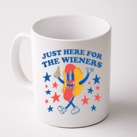 Just Here For The Wieners 4th Of July Funny Hot Dot Mug