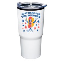 Just Here For The Wieners 4th Of July Funny Hot Dot Tumbler