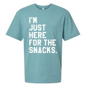 Just Here For The Snacks Gift Im Just Here For The Snacks Gift Sueded Cloud Jersey T-Shirt