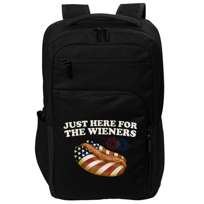 Just Here For The Wieners 4th Of July Impact Tech Backpack