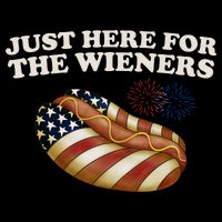 Just Here For The Wieners 4th Of July 16 in Basic Backpack