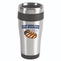 Just Here For The Wieners 4th Of July 16oz Travel Tumbler
