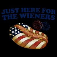 Just Here For The Wieners 4th Of July 16oz Travel Tumbler