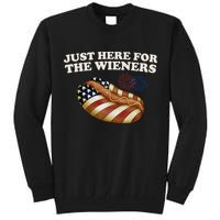 Just Here For The Wieners 4th Of July Tall Sweatshirt