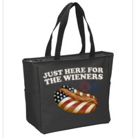 Just Here For The Wieners 4th Of July Zip Tote Bag