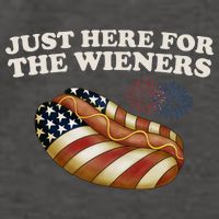 Just Here For The Wieners 4th Of July Vector Backpack