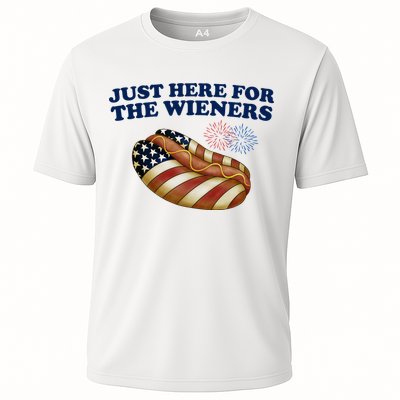 Just Here For The Wieners 4th Of July Performance Shirt