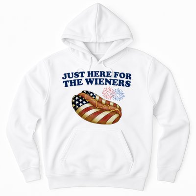 Just Here For The Wieners 4th Of July Hoodie