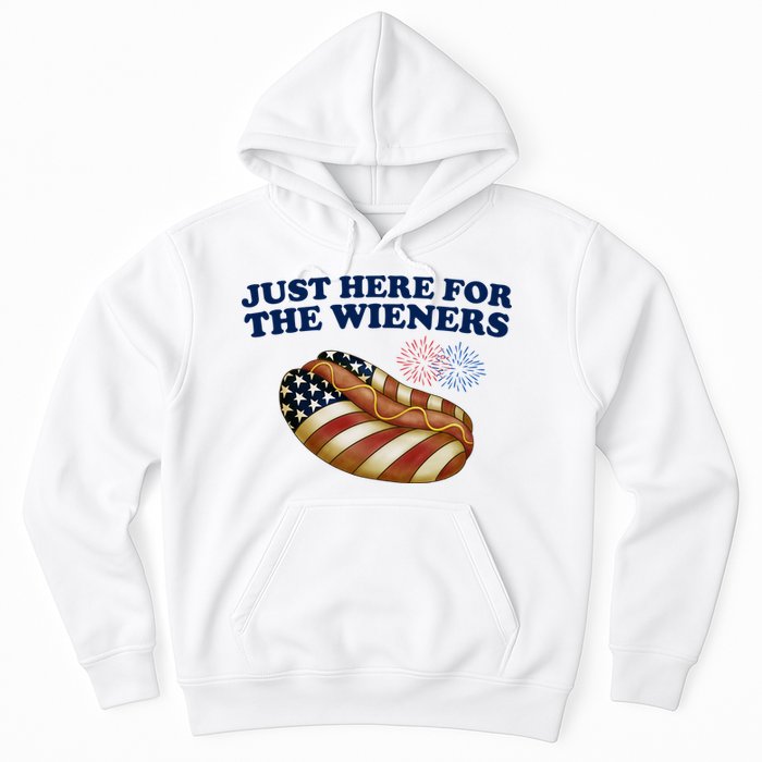 Just Here For The Wieners 4th Of July Hoodie