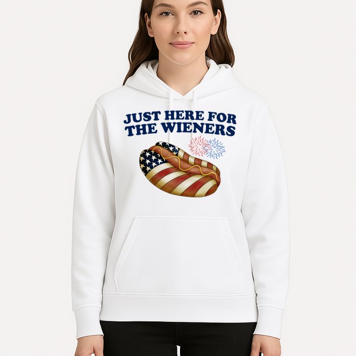 Just Here For The Wieners 4th Of July Hoodie