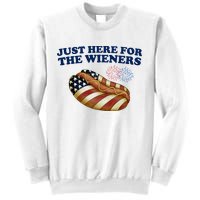 Just Here For The Wieners 4th Of July Sweatshirt