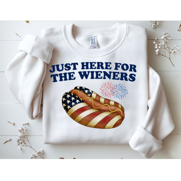 Just Here For The Wieners 4th Of July Sweatshirt