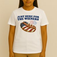 Just Here For The Wieners 4th Of July T-Shirt
