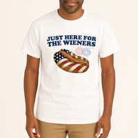 Just Here For The Wieners 4th Of July Tall T-Shirt