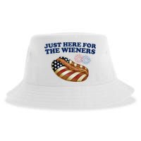 Just Here For The Wieners 4th Of July Sustainable Bucket Hat