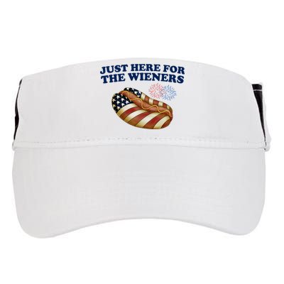 Just Here For The Wieners 4th Of July Adult Drive Performance Visor