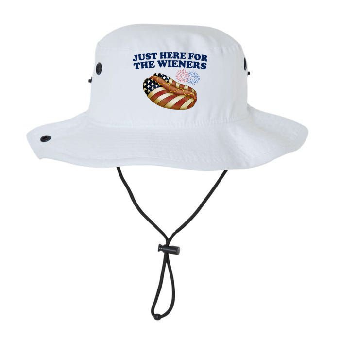 Just Here For The Wieners 4th Of July Bucket Hat