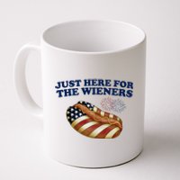 Just Here For The Wieners 4th Of July Coffee Mug