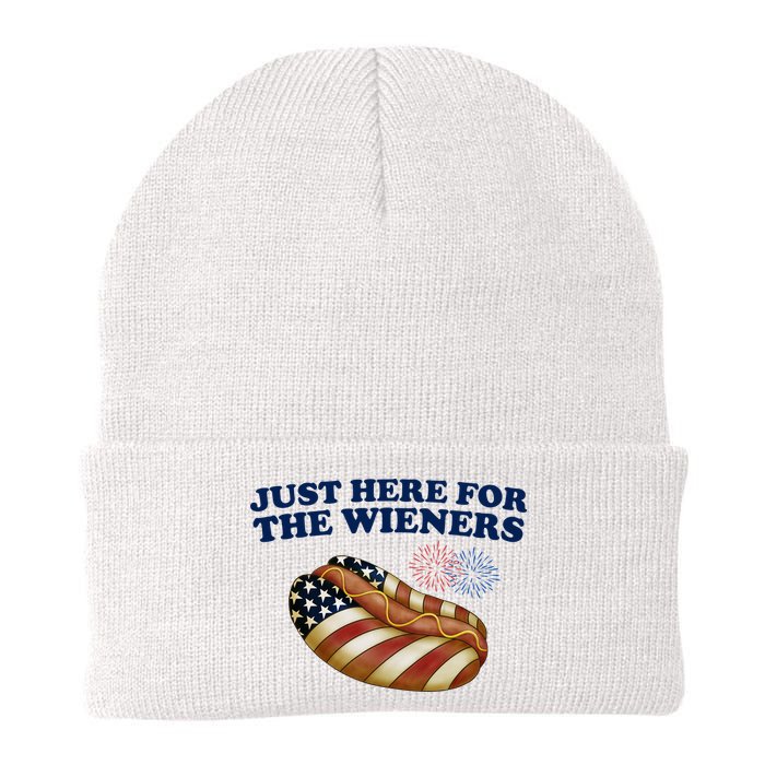Just Here For The Wieners 4th Of July Beanie