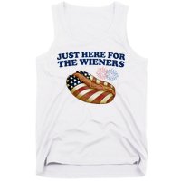 Just Here For The Wieners 4th Of July Tank Top