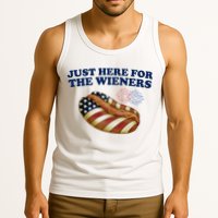 Just Here For The Wieners 4th Of July Tank Top