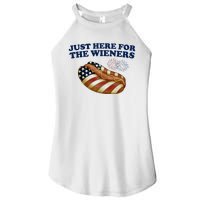 Just Here For The Wieners 4th Of July Women's Perfect Tri Rocker Tank