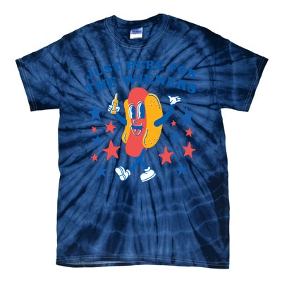 I'm Just Here For The Wieners 4th Of July Shirts Tie-Dye T-Shirt