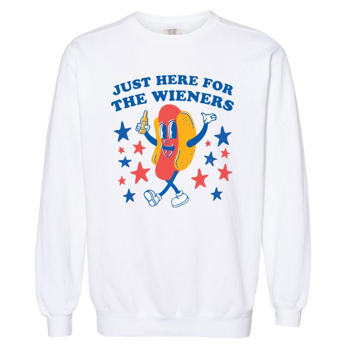 I'm Just Here For The Wieners 4th Of July Shirts Garment-Dyed Sweatshirt