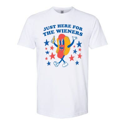 I'm Just Here For The Wieners 4th Of July Shirts Softstyle CVC T-Shirt