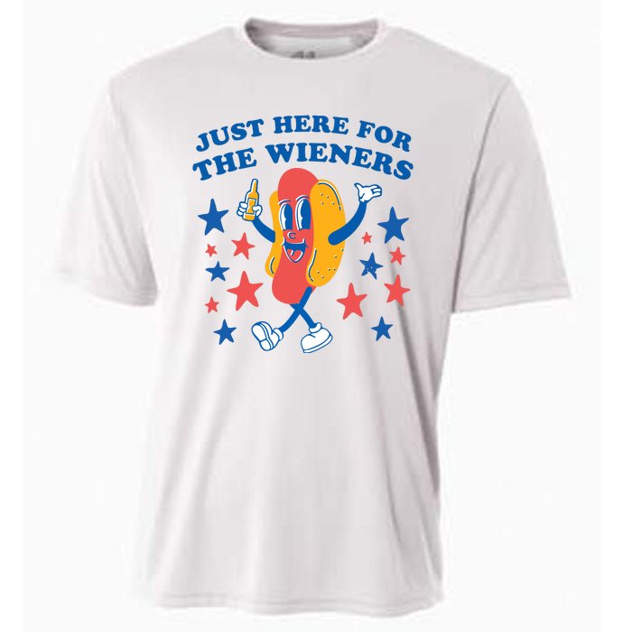 I'm Just Here For The Wieners 4th Of July Shirts Cooling Performance Crew T-Shirt