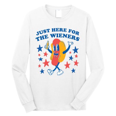 I'm Just Here For The Wieners 4th Of July Shirts Long Sleeve Shirt