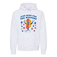 I'm Just Here For The Wieners 4th Of July Shirts Premium Hoodie