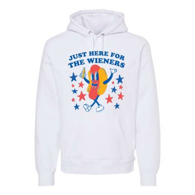 I'm Just Here For The Wieners 4th Of July Shirts Premium Hoodie