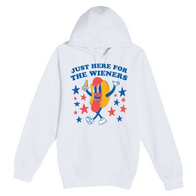 I'm Just Here For The Wieners 4th Of July Shirts Premium Pullover Hoodie