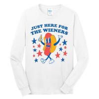 I'm Just Here For The Wieners 4th Of July Shirts Tall Long Sleeve T-Shirt