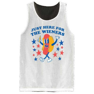 I'm Just Here For The Wieners 4th Of July Shirts Mesh Reversible Basketball Jersey Tank