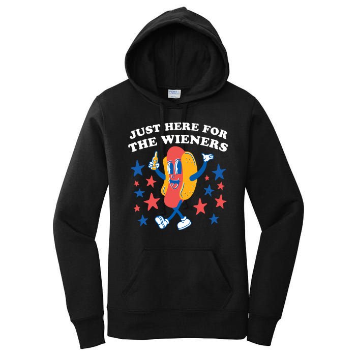 I'm Just Here For The Wieners 4th Of July Shirts Women's Pullover Hoodie