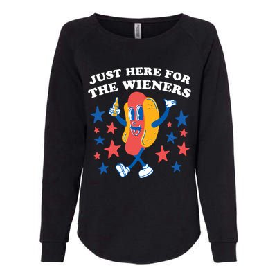 I'm Just Here For The Wieners 4th Of July Shirts Womens California Wash Sweatshirt