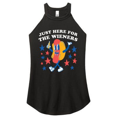 I'm Just Here For The Wieners 4th Of July Shirts Women's Perfect Tri Rocker Tank